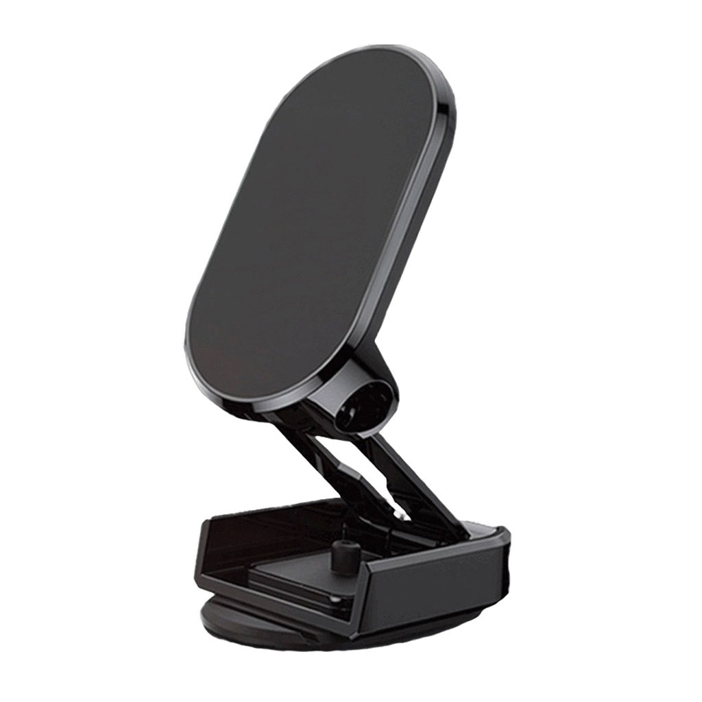 حامل جوال مغناطيسي للسيارة من بورودو مع صفيحة معدنية - اسود | Porodo Dashboard N50x6 Magnet Phone Holder with Metal Plate – Black
