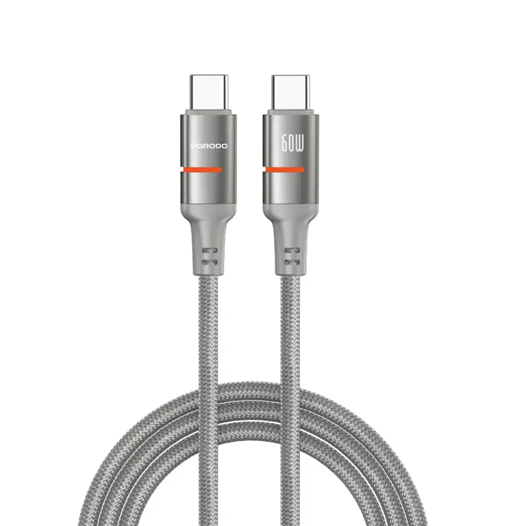 Kabloya Porodo USB-C bo USB-C ya bi pêçayî 3M - Gewr.