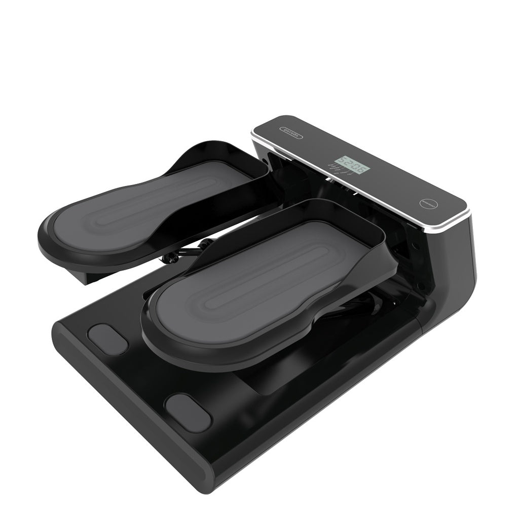 جهاز مشي صغير مع حبال مقاومة من بورودو لايف ستايل - اسود | Porodo Lifestyle Mini Stepper Machine with Resistance Ropes – Black