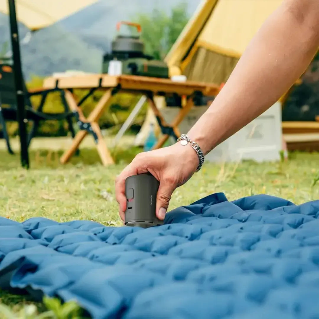 مضخة هواء لرحلات التخييم من بورودو لايف ستايل, قابلة للنفخ والتفريغ - اخضر | Porodo Lifestyle Camping Inflate and Deflate Air Pump - Green.