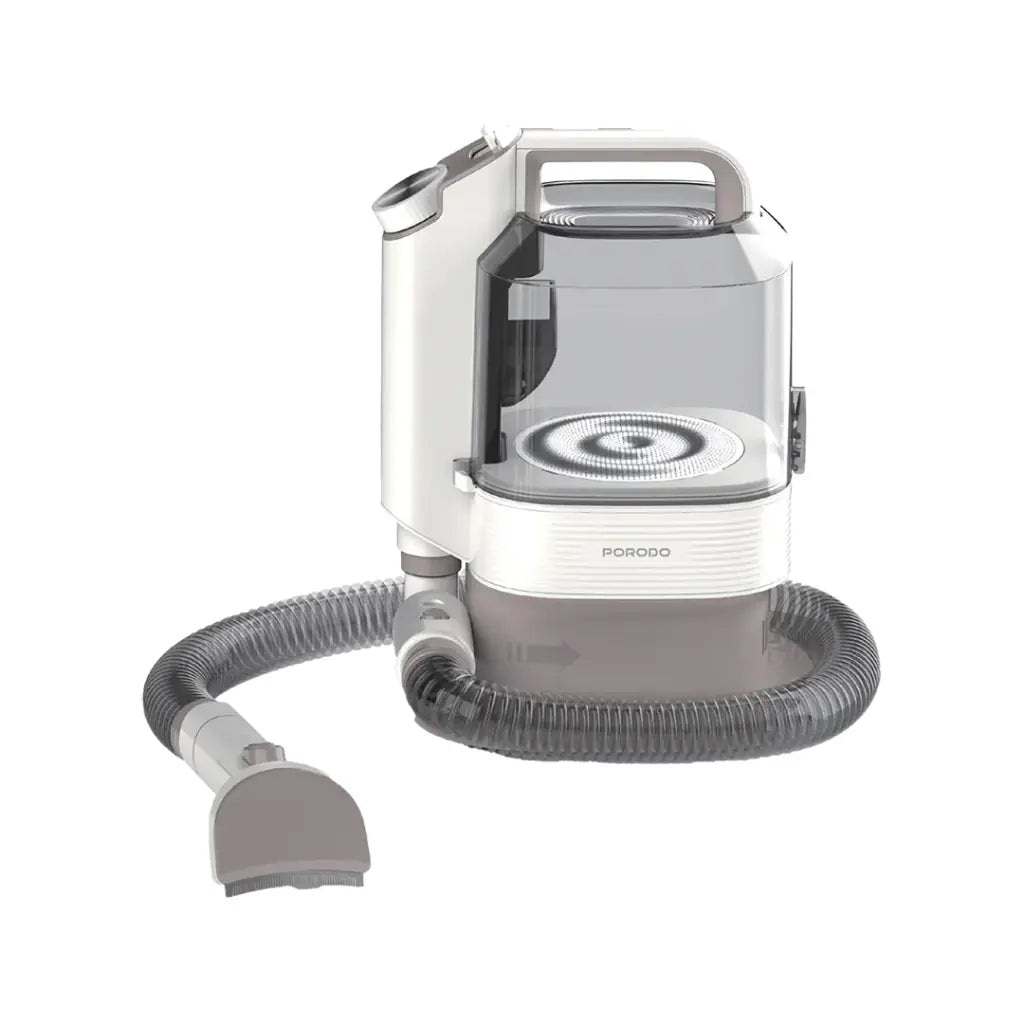 عدة العناية بالحيوانات الاليفة مع مكنسة تنظيف - ابيض | Porodo Lifestyle Pet Grooming Vacuum Cleaner - White