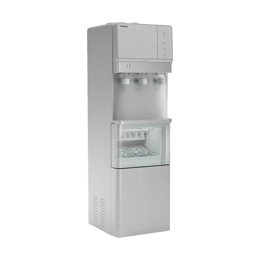 براد مياه مع صانع ثلج من بورودو لايف ستايل - فضي | Porodo Lifestyle Water Dispenser & Ice Maker – Silver
