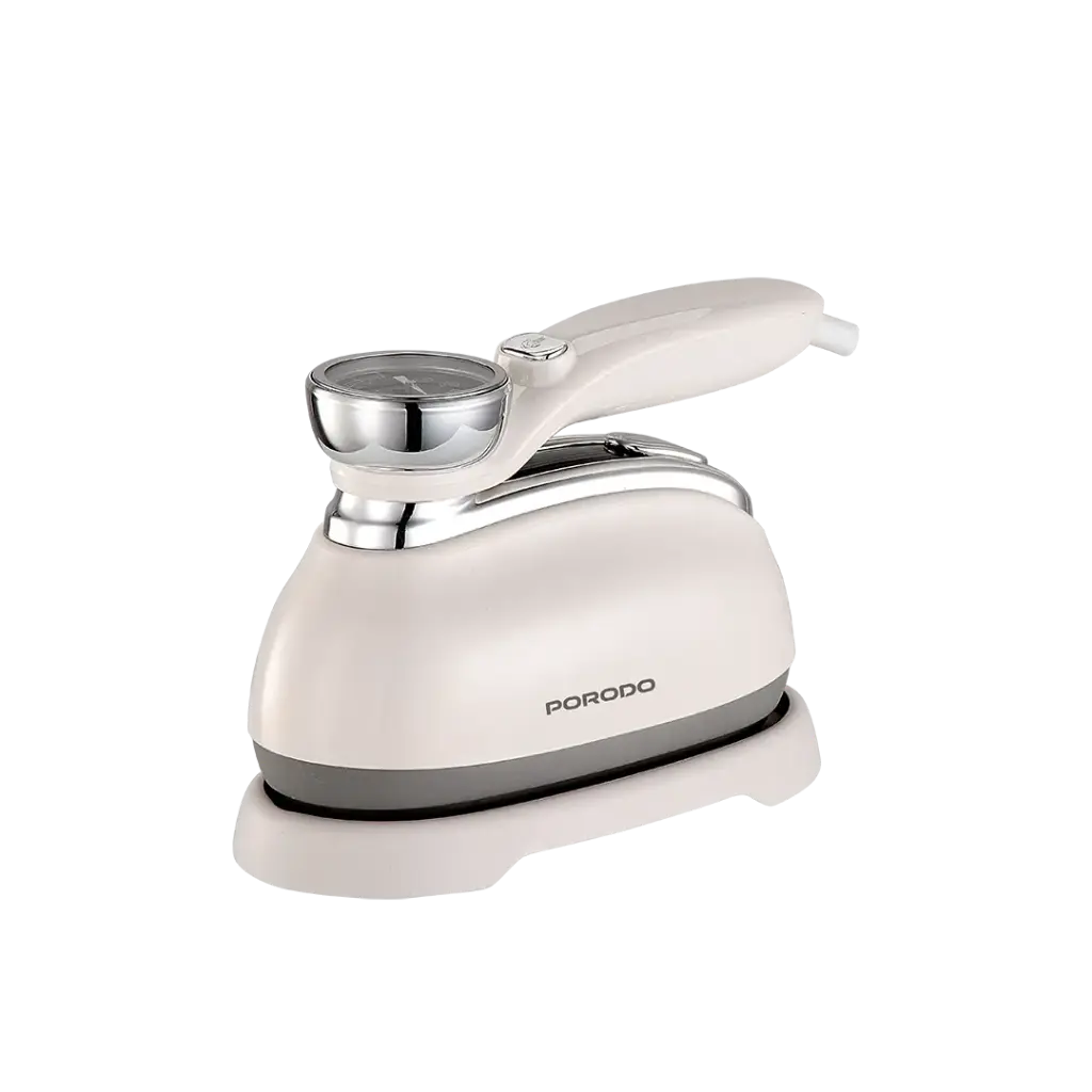 مكواة بخار عمودية وافقية بقدرة 1200 واط مع مقبض دوار 180 درجة - ابيض | Porodo Lifestyle 1200W Vertical & Horizontal Steam Iron with 180° Rotatable Handle - White