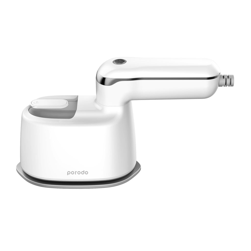 بورودو لايف ستايل مكواة بخار صغيرة 1000 واط بمقبض دوار - ابيض | Porodo Lifestyle Mini Steam Iron 1000W UK with Rotatable Handle – White.