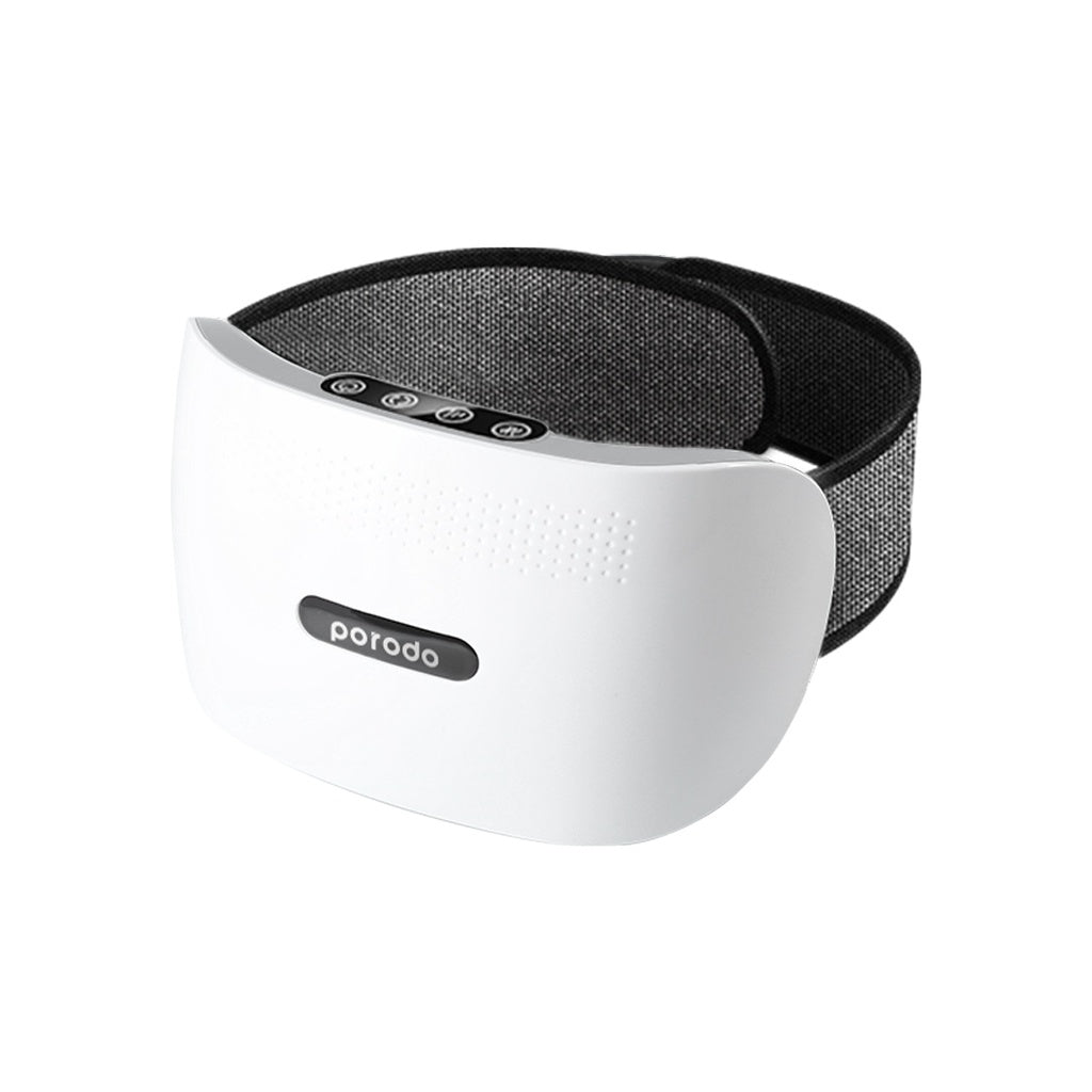 جهاز بورودو لايف ستايل للتدليك بالضغط الساخن والضوء الاحمر - ابيض | Porodo Lifestyle Red Light and Hot Compress Massager - White