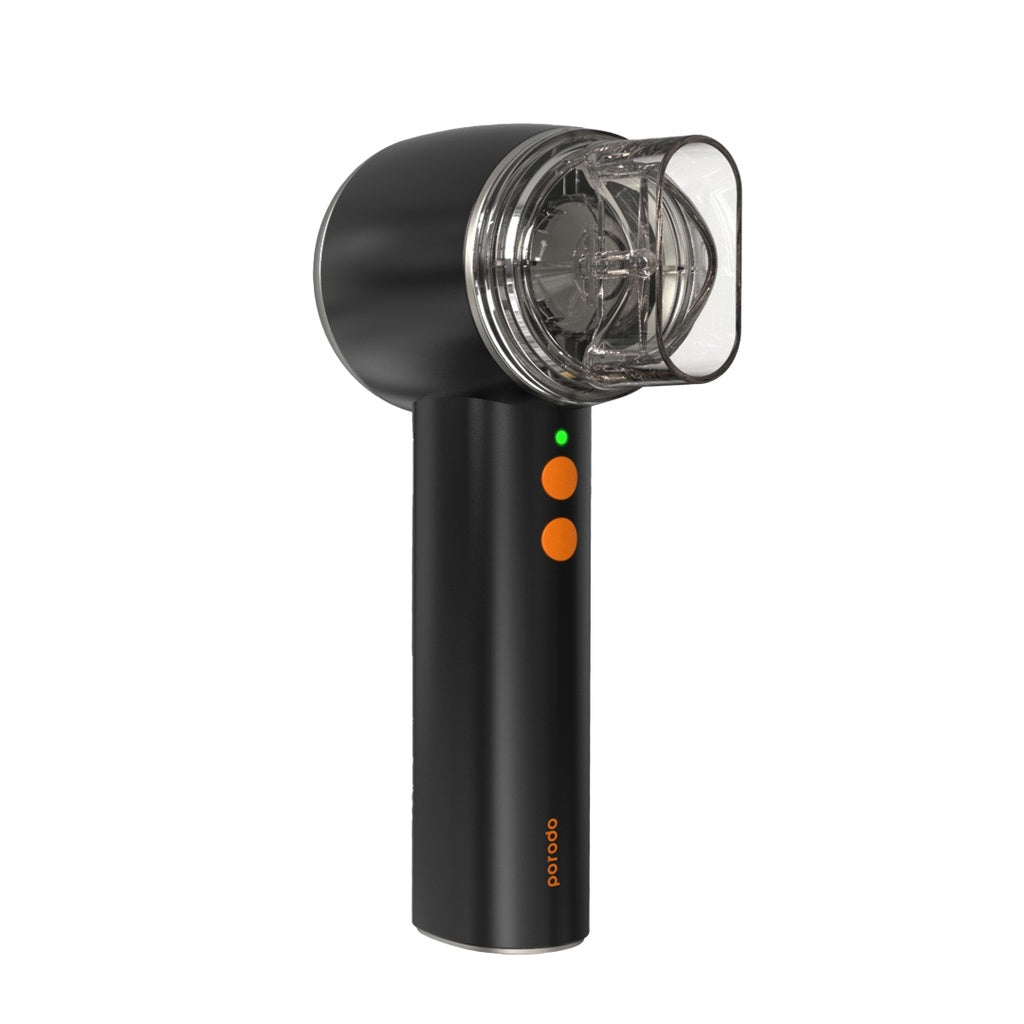 بورودو لايف ستايل مروحة يدوية توربو للاستخدام الخارجي - اسود | Porodo Lifestyle Handheld Turbo Fan For Outdoors – Black.