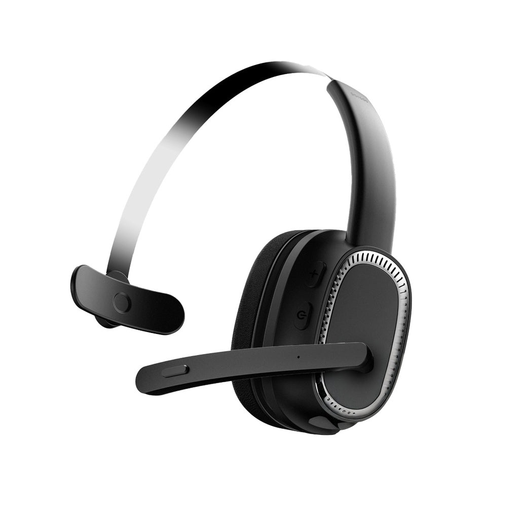 سماعة رأس احادية مع مايكروفون من بورودو - اسود | Porodo Mono Headphone with Microphone - Black