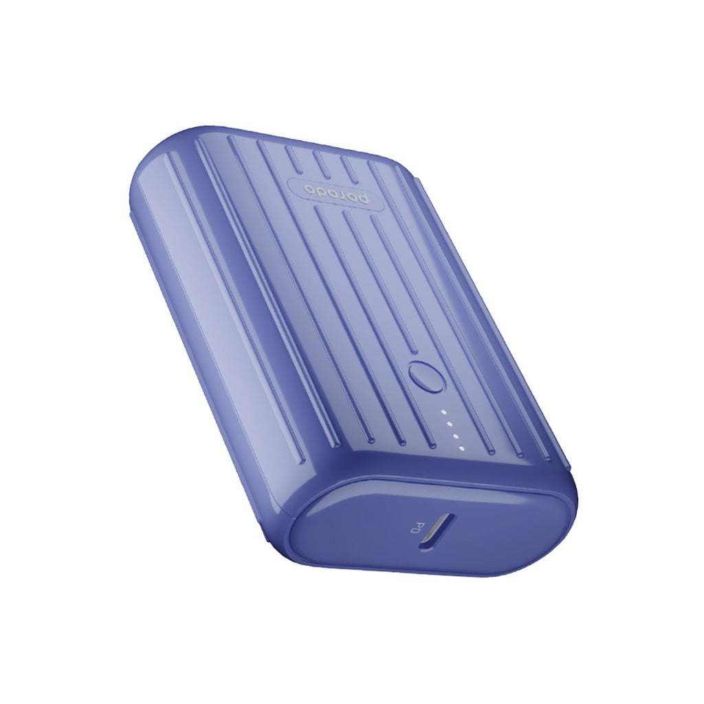 باور بانك بورودو بسعة 10000 مللي امبير مع تقنية QC3.0 و PD للشحن السريع بقدرة 20 واط - بنفسجي | Porodo Power Bank 10000mAh QC3.0 with PD 20W - Purple