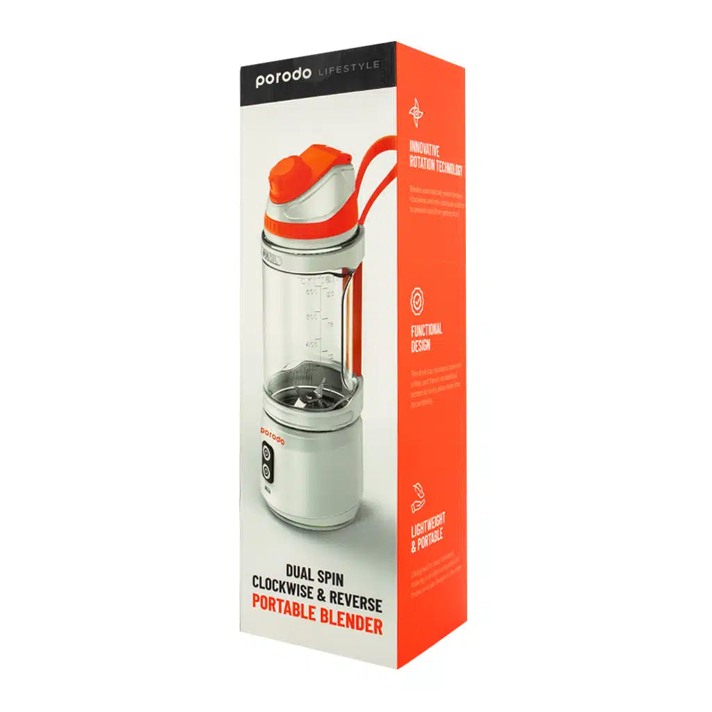 خلاط محمول بورودو, 6 شفرات وبقدرة 240 واط وسعة 700 مل | Porodo 240W 6 Blade Portable Blender 700ML.