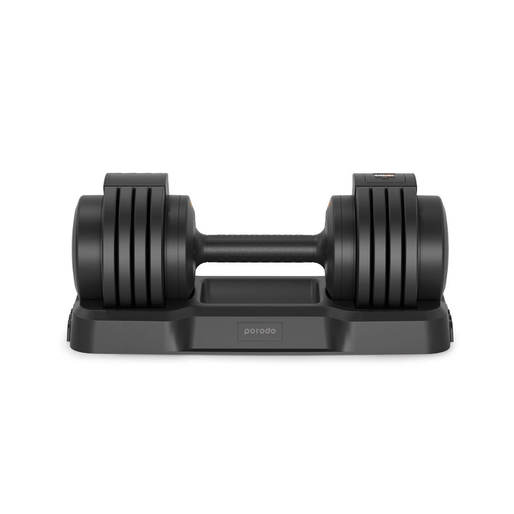 دمبل بورودو الذكي القابل للتعديل بوزن يصل حتى 55 باوند | Porodo 55 LB Single Adjustable Smart Dumbbell