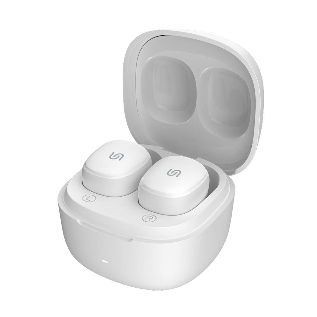 سماعات بورودو ساوندتيك اللاسلكية, صغيرة وخفيفة الوزن - ابيض | Porodo Soundtec Super Mini and Lightweight TWS Earbuds – White