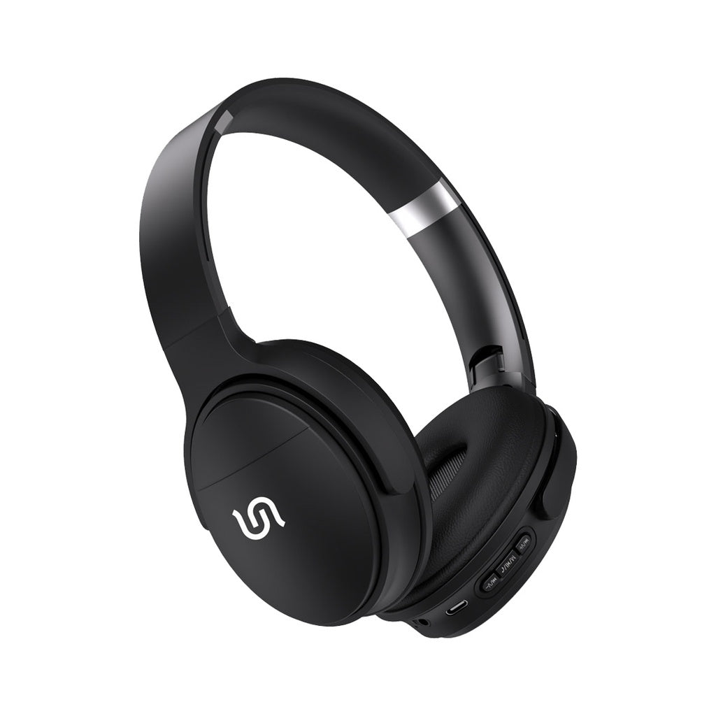 سماعة بورودو ساوندتيك ليميتيد اللاسلكية مع صوت بيز اضافي - اسود | Porodo Soundtec Limited Wireless Headphone with Extra Bass – Black