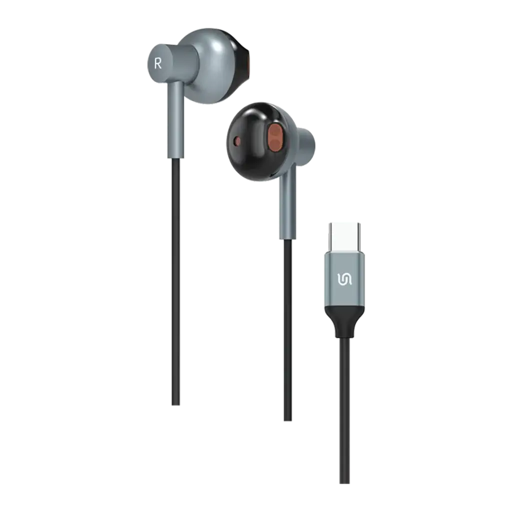 سماعات بورودو ساوندتيك السلكية المغناطيسية مع مايك - اسود | Porodo Soundtec Magnetic HiFi Wired Earphones with Mic – Black