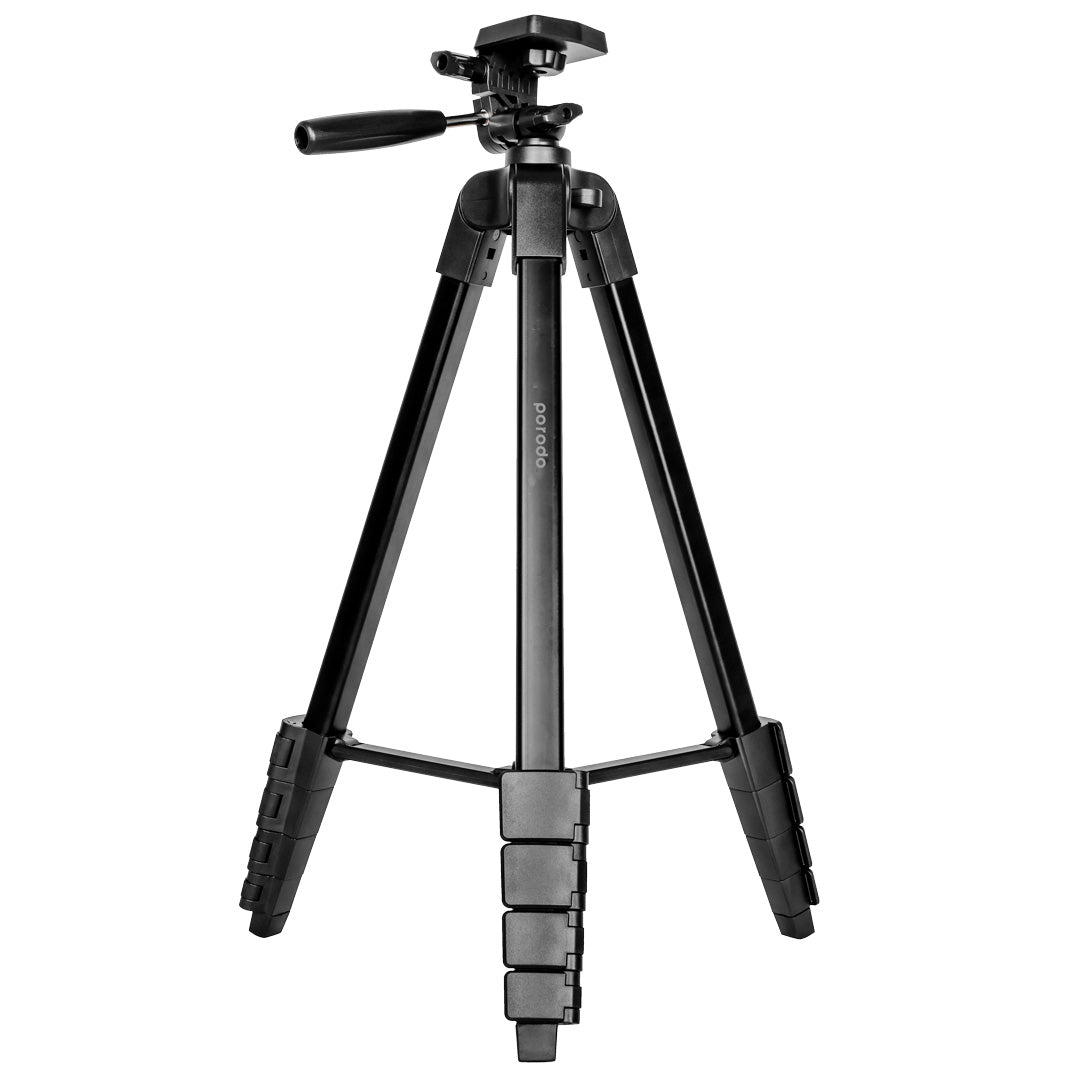 ترايبود بورودو الومنيوم احترافي - اسود | Porodo Aluminium Tripod - Black
