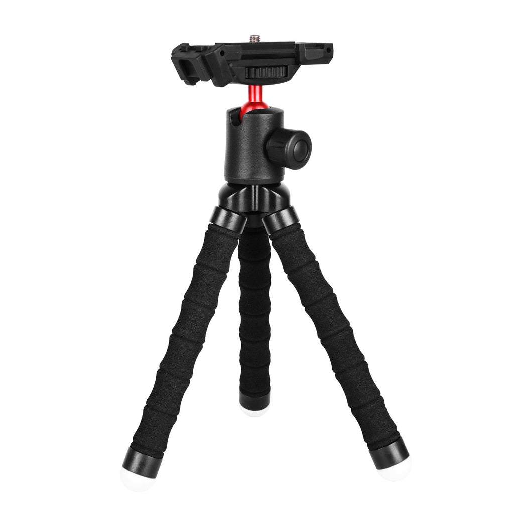 حامل هاتف مع ترايبود مكتبي من بورودو - اسود | Porodo Table Tripod with Phone Holder – Black