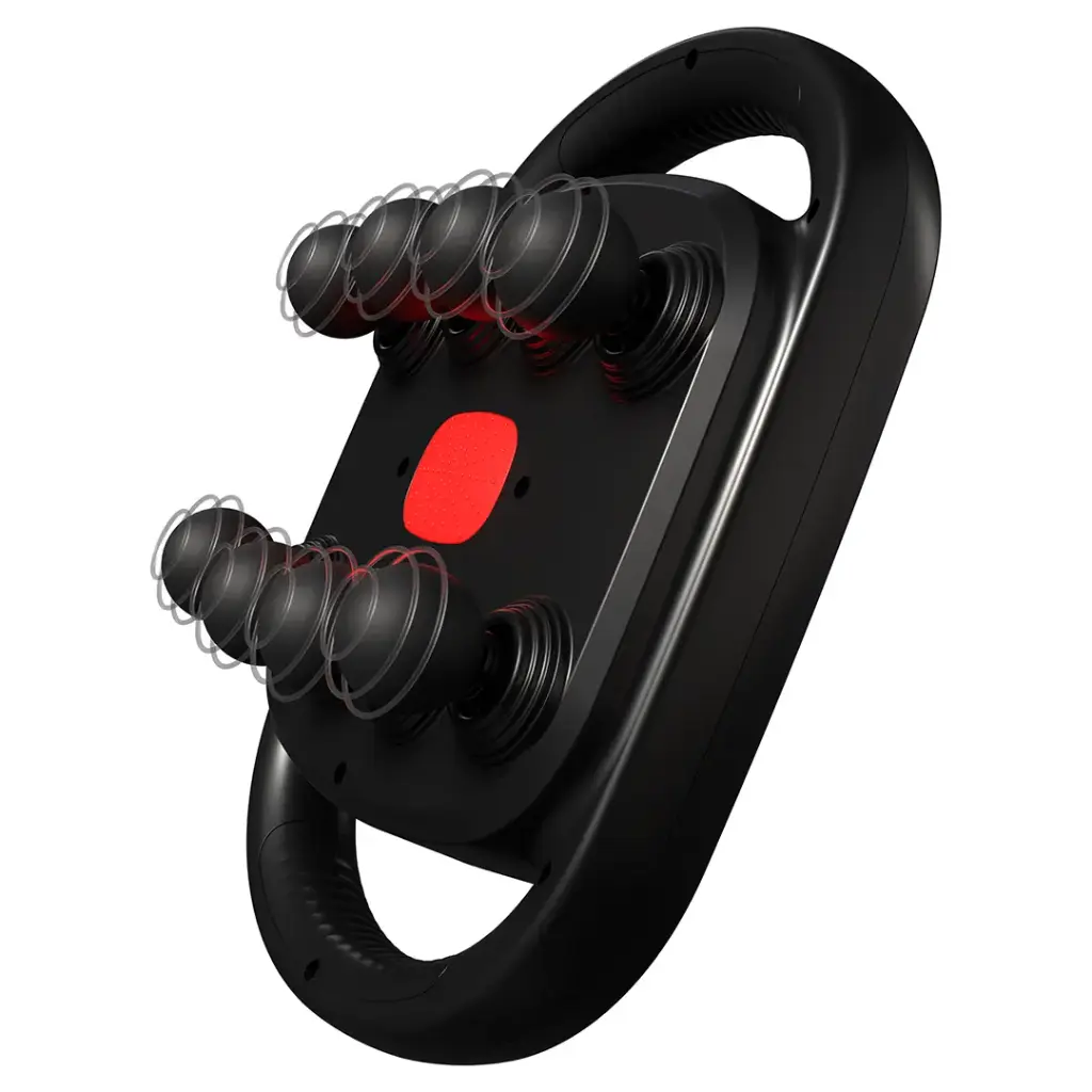 جهاز مساج بورودو باور بلس مع 8 رؤوس تدليك - اسود | Porodo Lifestyle Power Pulse 8-Head Massage Gun – Black