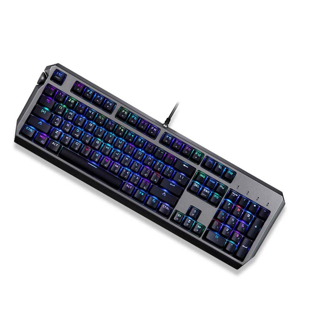 بورودو لوحة مفاتيح ميكانيكية سلكية للالعاب بمفاتيح جاتيرون برو | Porodo Gaming Wired Mechanical Gaming Keyboard with Gateron Pro Switch.