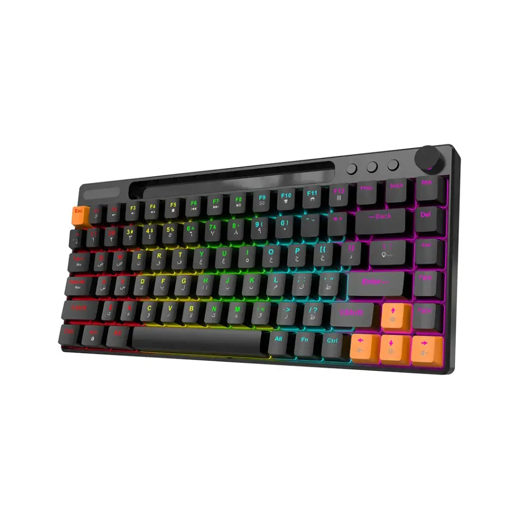 لوحة مفاتيح ميكانيكية سلكية 84 مفتاح من بورودو جيمنج | Porodo Gaming Wired Mechanical Keyboard 84 Keys.