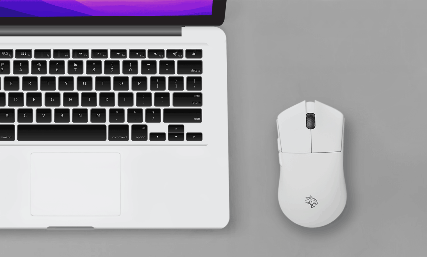 ماوس بورودو جيمنج لايت فيذر 3 في 1 مع حساس PMW3395 ومفاتيح TTC - ابيض | Porodo Gaming 3in1 Lightfeather 7D Gaming Mouse PMW3395 with TTC Switch - White