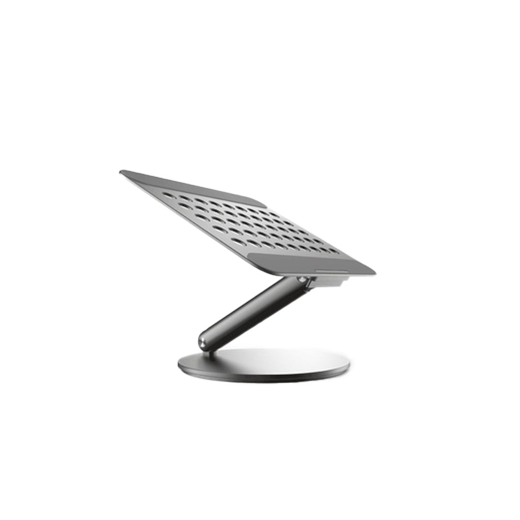 باورولوجي حامل مكتبي دوار لاجهزة اللابتوب, دعم الاجهزة حتى 16 بوصة - رمادي غامق | Powerology Rotatable Aluminum Desktop Stand for Laptop 16" - Dark Grey