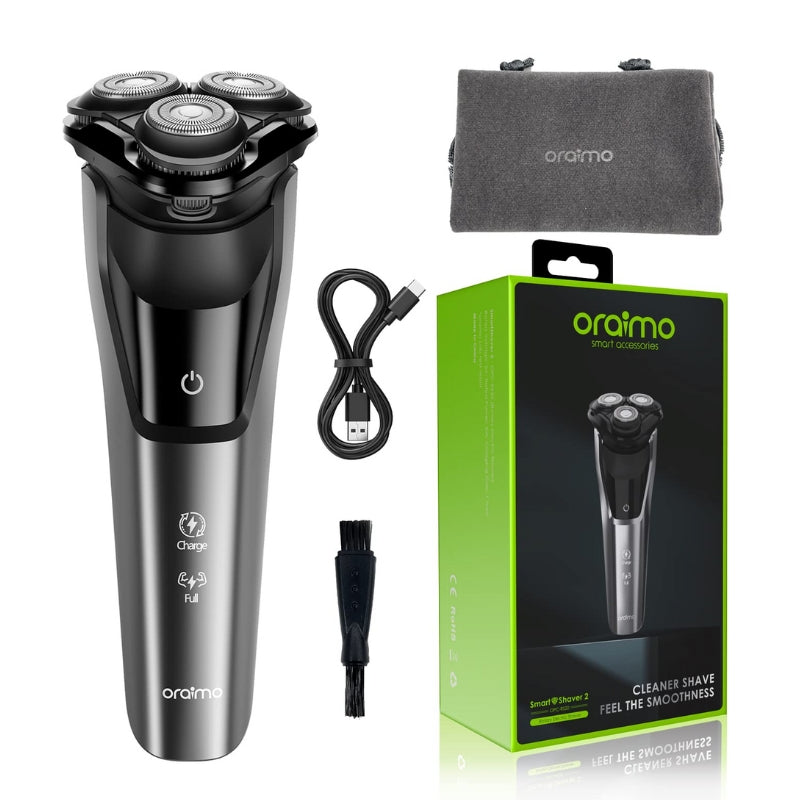 Oraimo SmartShaver Black - ماكينة حلاقة أورايمو سمارت ضد الماء باللون الأسود