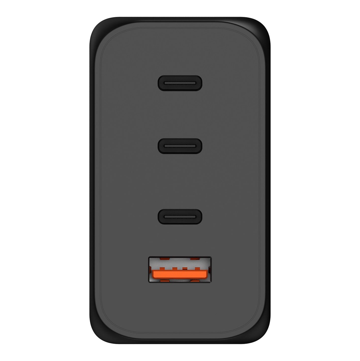 شاحن مكتبي باورولوجي 200 واط GaN سمارت تيرمنال, مع 3 منافذ PD ومنفذ QC - اسود | Powerology 200W GaN Smart Terminal, 3 PD Ports + 1 Q.C Port - Black.