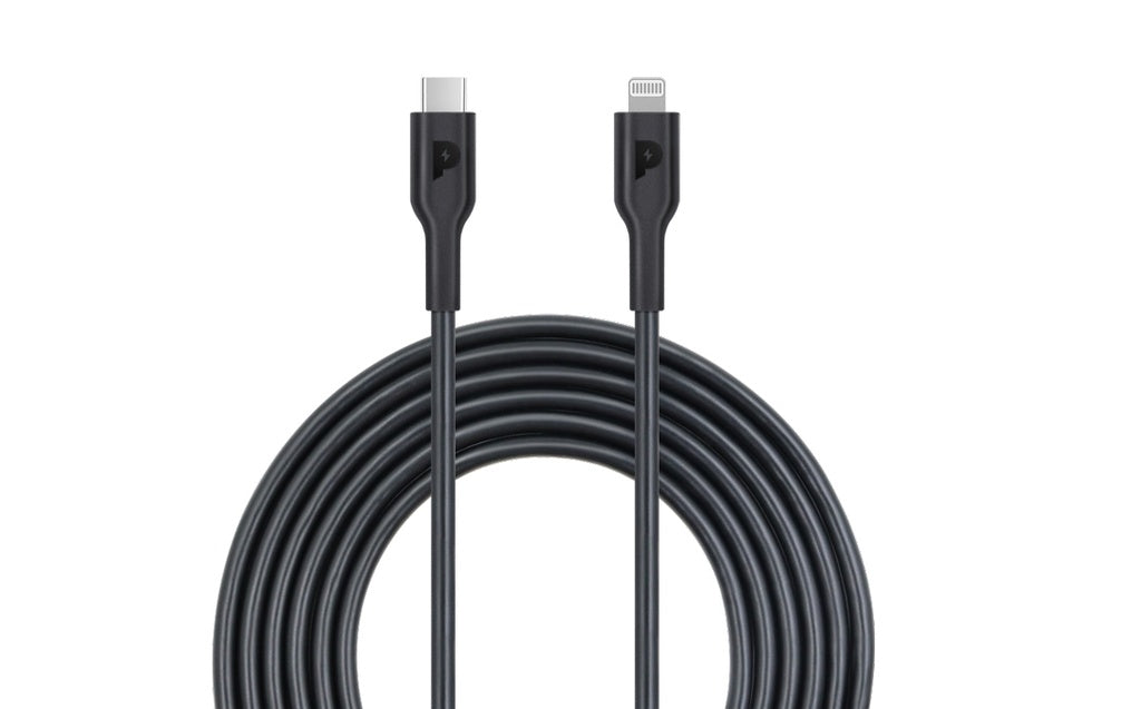 كيبل باورولوجي يو اس بي سي الى لايتننغ بطول 2 متر, شحن سريع 60 واط | Powerology Type-C to Lightning Cable 2M PD 60W.