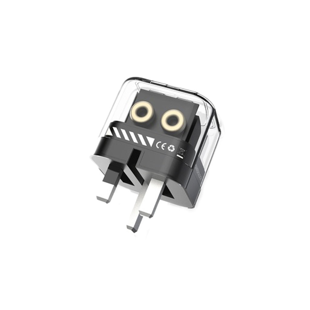 شاحن باورولوجي كريستالين 35 واط بمنفذين يو اس بي سي وتصميم شفاف | Powerology Crystalline Series 35W PD Dual USB-C Wall Charger.