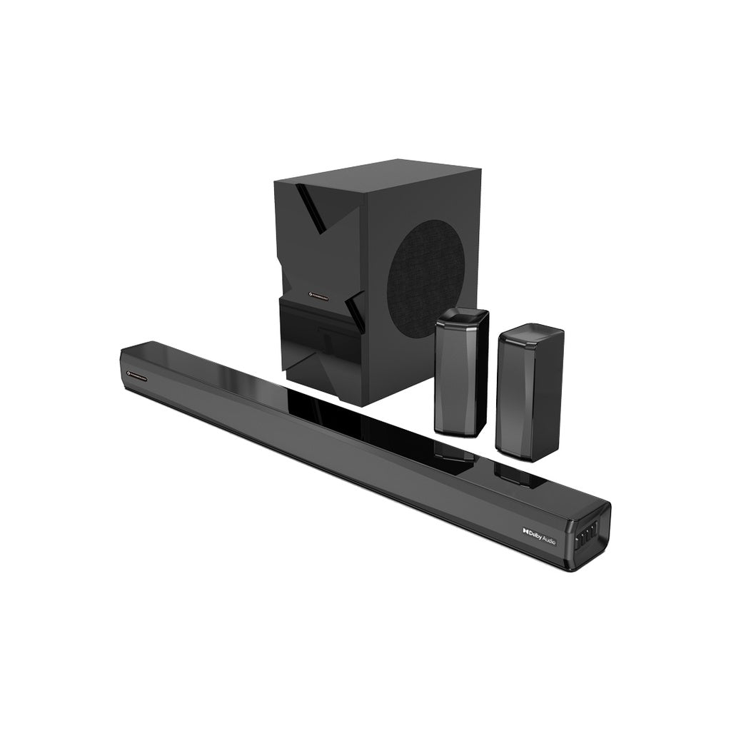 نظام سماعات المسرح المنزلي 5.1CH من باورولوجي - اسود | Powerology 5.1CH Home Theater Speaker System – Black