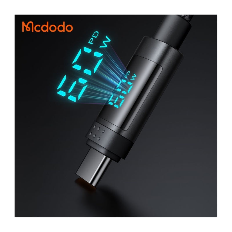 كيبل مكدودو 4 في 1, يو اس بي اي - يو اس بي سي الى يو اس بي سي - لايتننغ بقدرة 60 واط وطول 1.2 متر | Mcdodo 4-in-1 60W USB-C-USB-A to USB-C-Lightning Travel Cable 1.2m