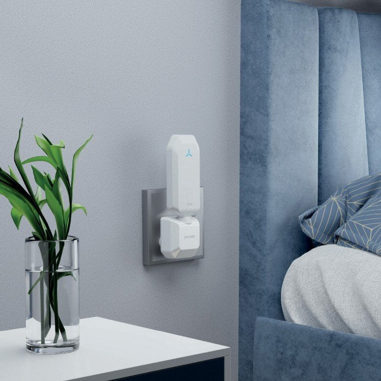 مقوي اشارة واي فاي من بورودو , 2.4GHz وبسرعة 300Mbps - ابيض | Porodo 2.4GHz WiFi Signal Extender 300Mbps - White.