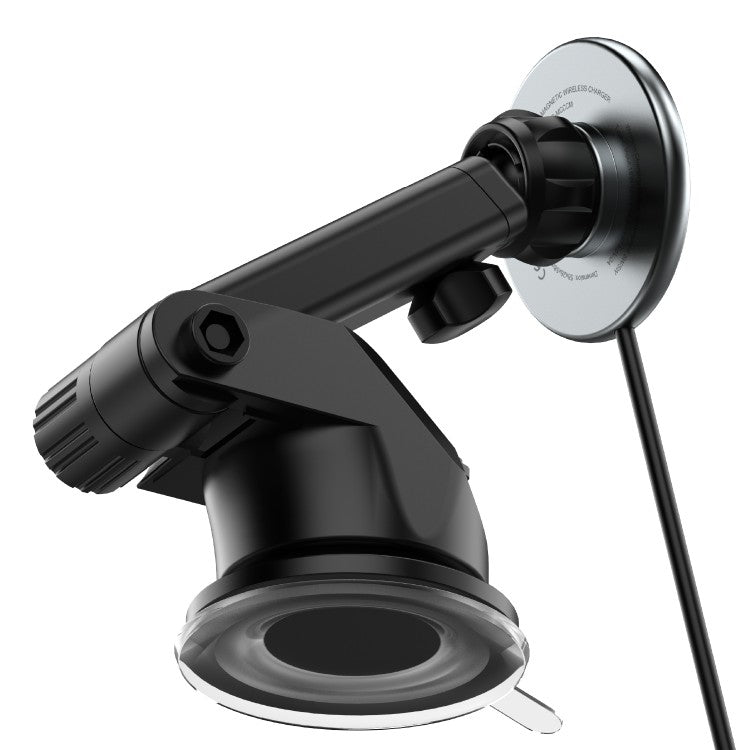 بورودو شاحن سيارة وحامل هاتف 3 في 1 بقدرة شحن 20 واط مع شحن لاسلكي سريع 15 واط - اسود | Porodo 3 in 1 Car Charger Mount 20W PD with Fast Wireless Charger 15W - Black