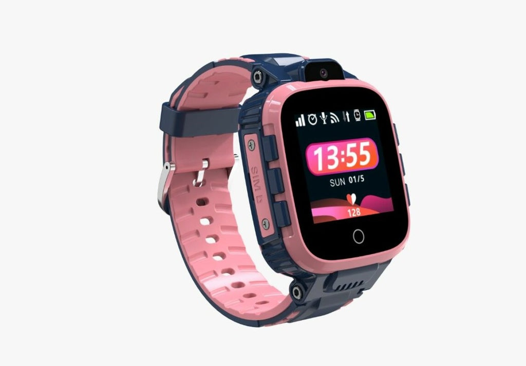 ساعة ذكية للاطفال 4G مع GPS ومكالمات فيديو من بورودو - وردي | Porodo Kids 4G GPS Smart Watch with Video Calling – Pink