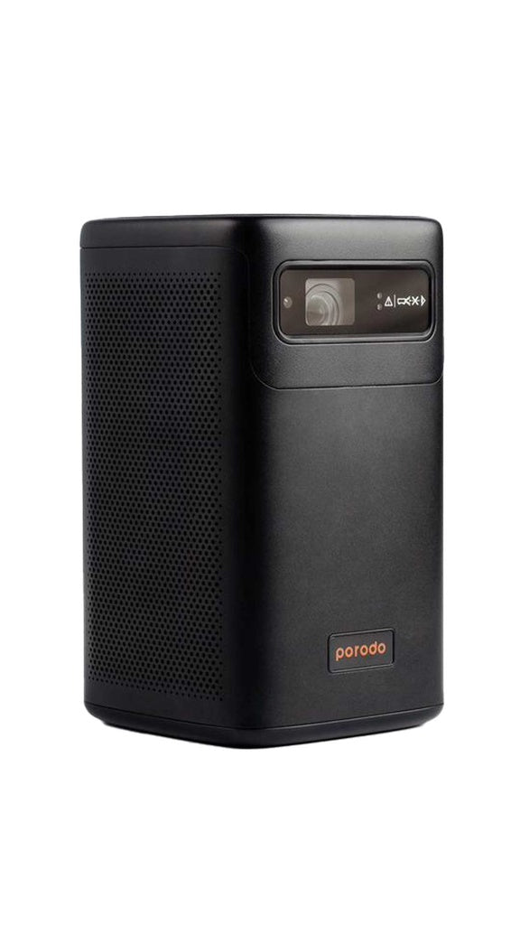 بروجكتور محمول بنظام تشغيل اندرويد 9 من بورودو - اسود | Porodo Android 9.0 DLP Portable Projector - Black