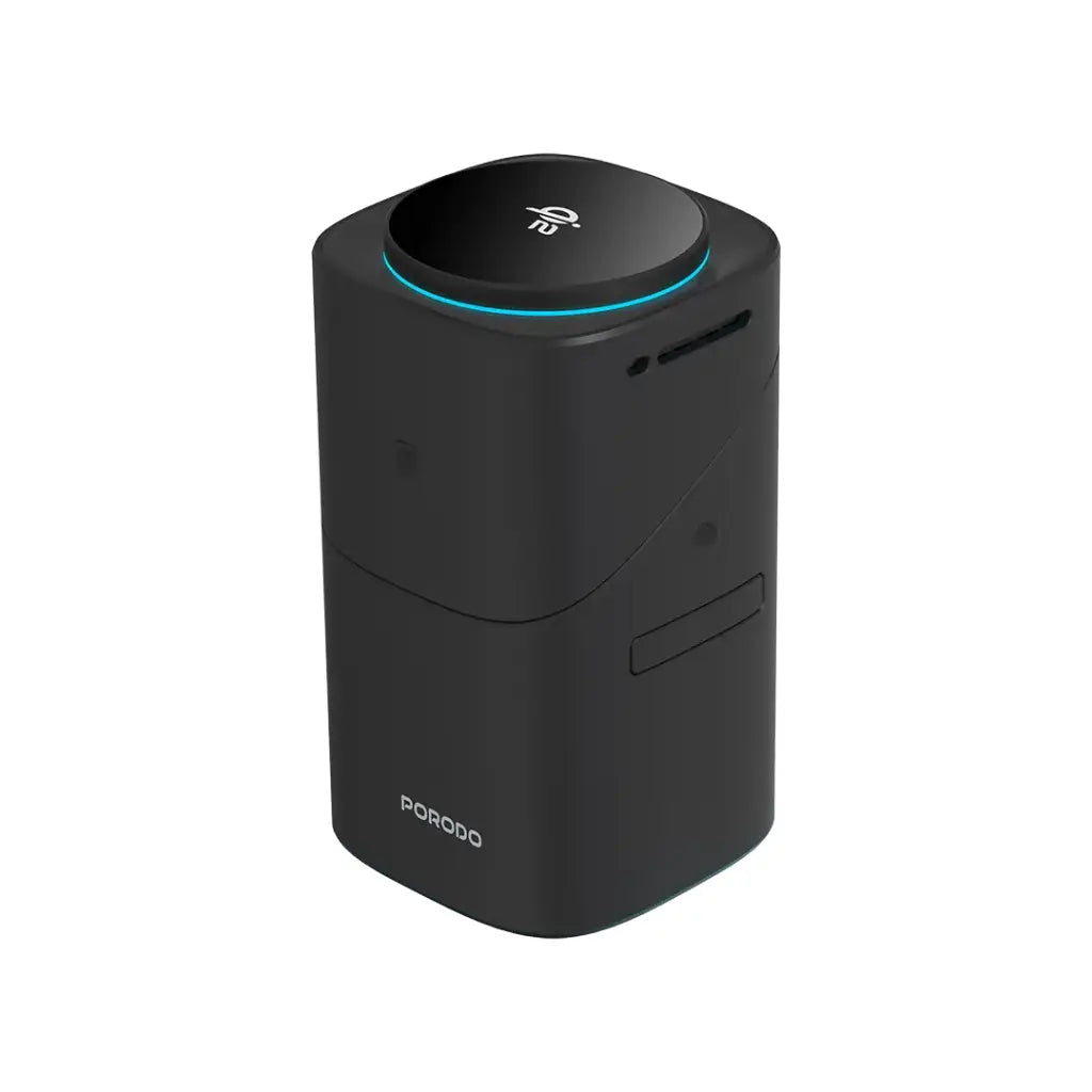 بورودو شاحن لاسلكي 3 في 1 مع دوران تلقائي - اسود | Porodo 3-in-1 Auto Rotation Wireless Charger - Black