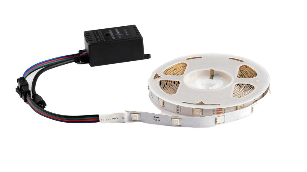 شريط اضائة RGB تفاعلي مع الصوت بطول 5 متر من بورودو, مع ريموت 44 مفتاح | Porodo Blue 16.4 Ft Sound Reactive RGB Strip Light with 44 Key Remote