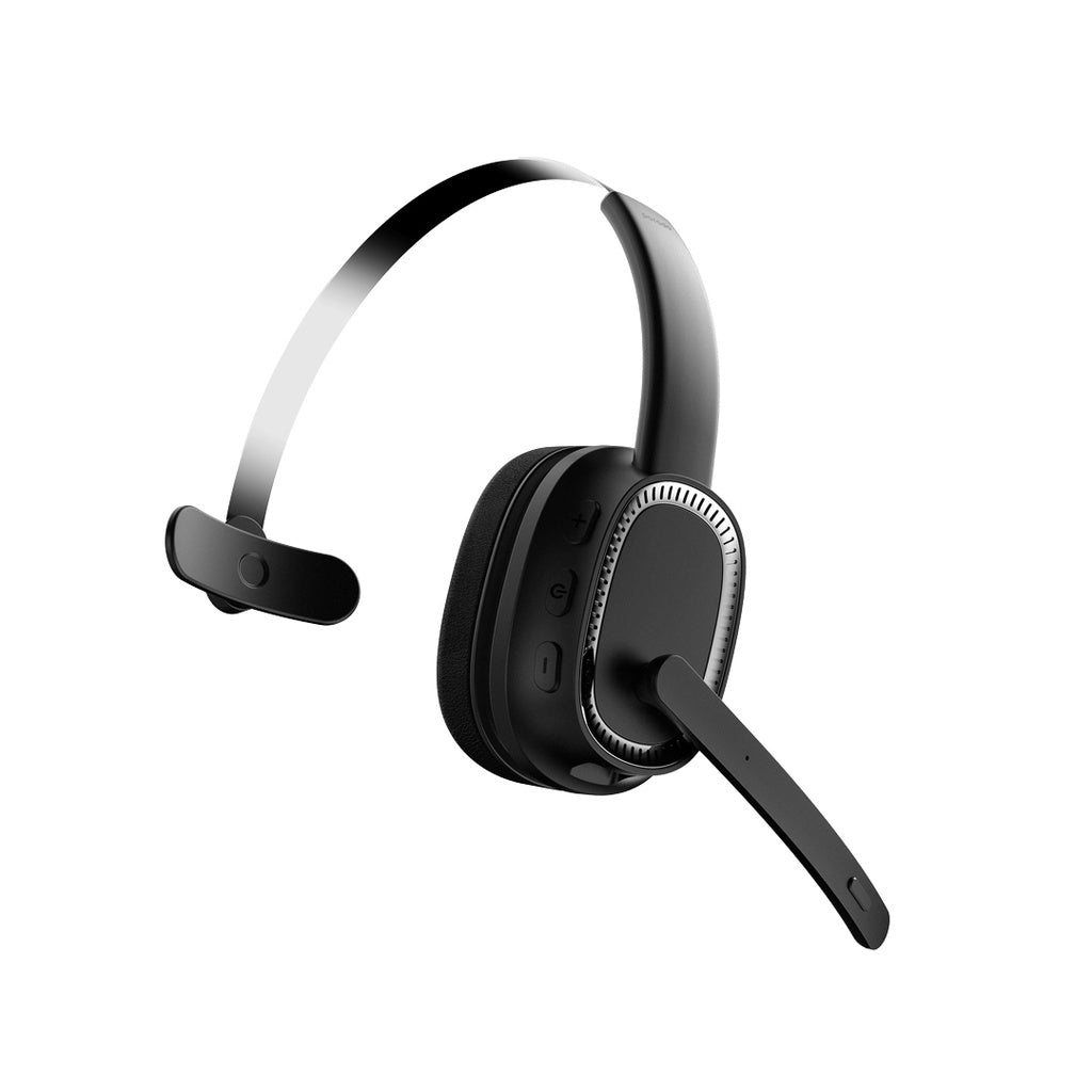 سماعة رأس احادية مع مايكروفون من بورودو - اسود | Porodo Mono Headphone with Microphone - Black