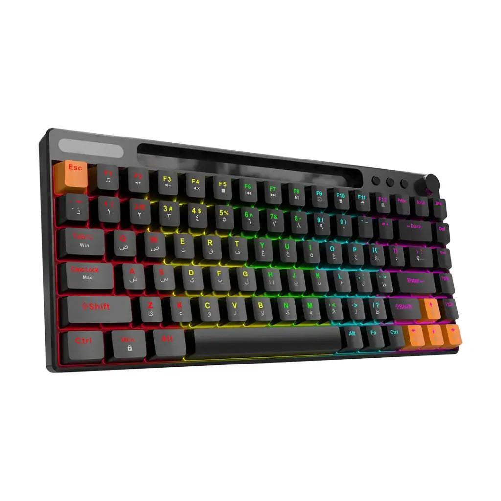 لوحة مفاتيح ميكانيكية سلكية 84 مفتاح من بورودو جيمنج | Porodo Gaming Wired Mechanical Keyboard 84 Keys.