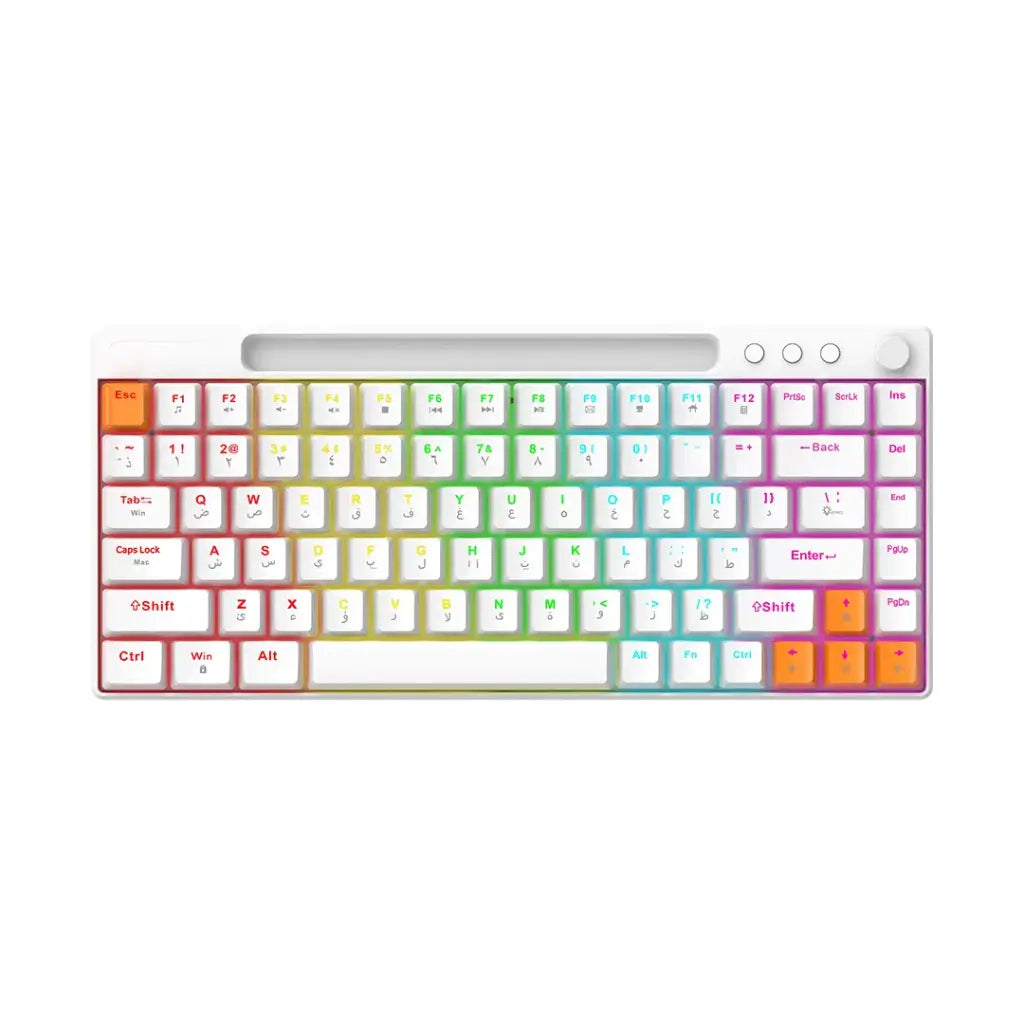 لوحة مفاتيح ميكانيكية سلكية 84 مفتاح من بورودو جيمنج | Porodo Gaming Wired Mechanical Keyboard 84 Keys.