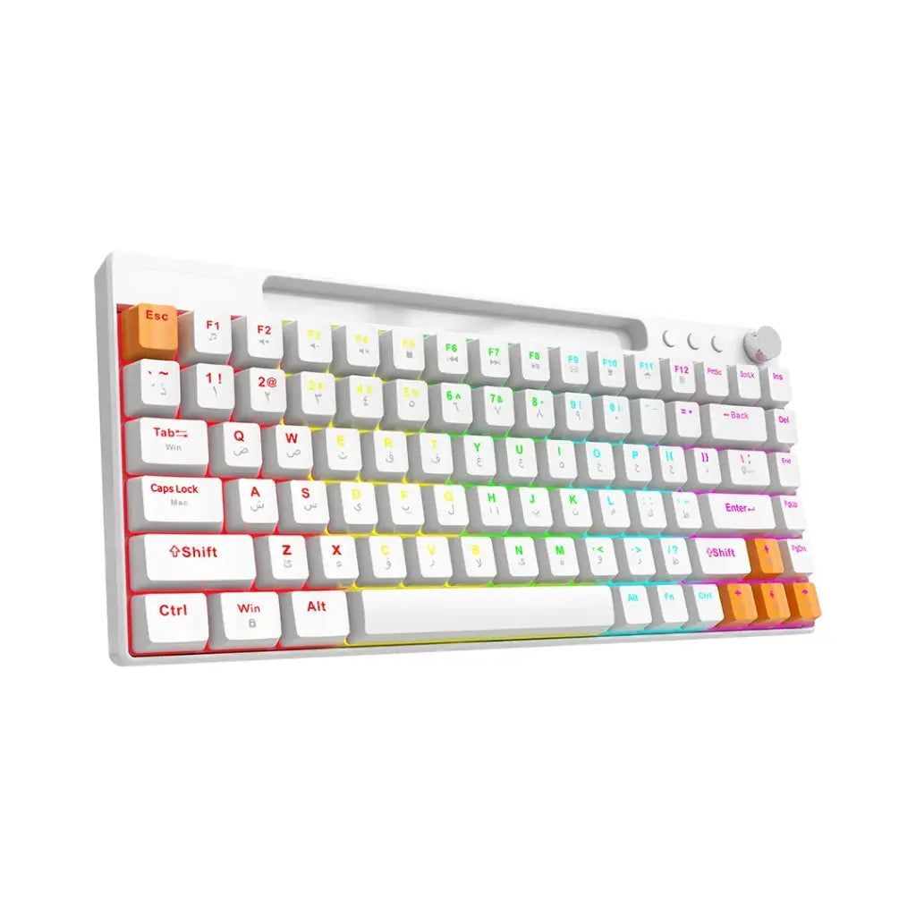 لوحة مفاتيح ميكانيكية سلكية 84 مفتاح من بورودو جيمنج | Porodo Gaming Wired Mechanical Keyboard 84 Keys.
