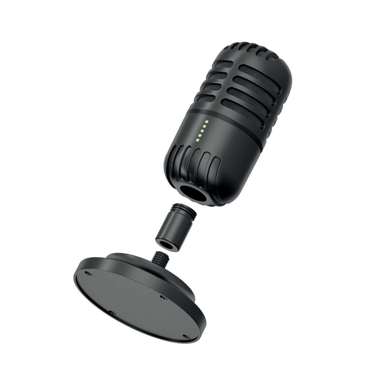 مايكروفون جيمنج من بورودو مع قاعدة ثابتة - اسود | Porodo Gaming Basic Cardioid Microphone with Fixed Stand – Black
