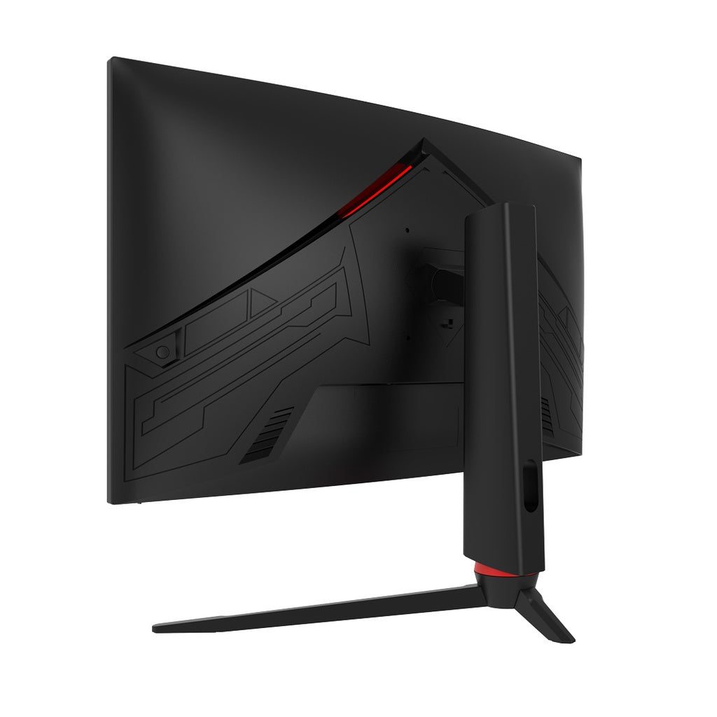 شاشة العاب منحنية 27 بوصة من بورودو جيمنج, بمعدل تحديث 240Hz وحامل قابل للدوران - اسود | Porodo Gaming 27" 240Hz Curved Gaming Monitor with Adjustable Rotating Stand – Black