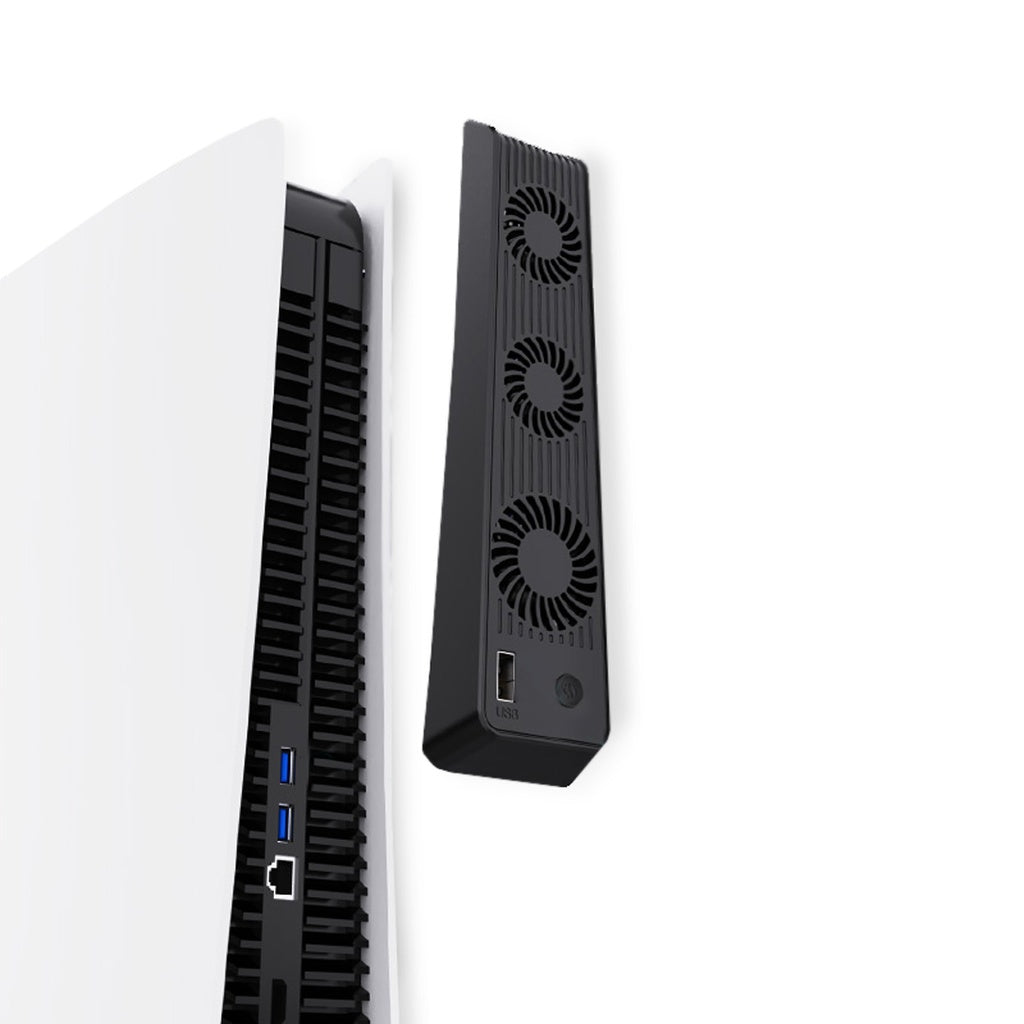 مروحة تبريد بلاي ستيشن 5 من بورودو, 3 سرعات - اسود | Porodo Gaming PS5 Console Cooling Fan – Black