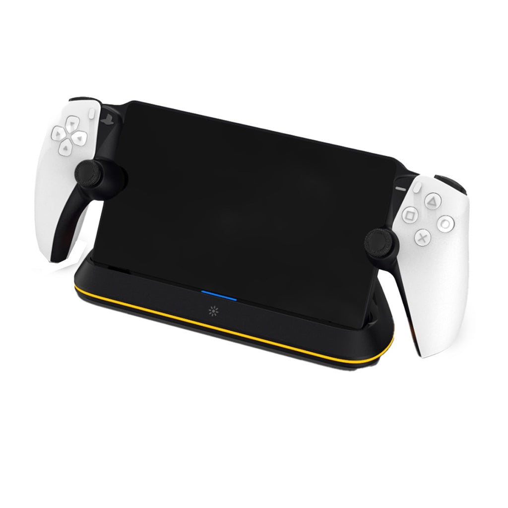 قاعدة شحن بورودو لجهاز بلاي ستيشن 5 بورتال, مع اضائة RGB وشحن مغناطيسي | Porodo Gaming PlayStation Portal Charging Dock with RGB & Magnetic Charging.