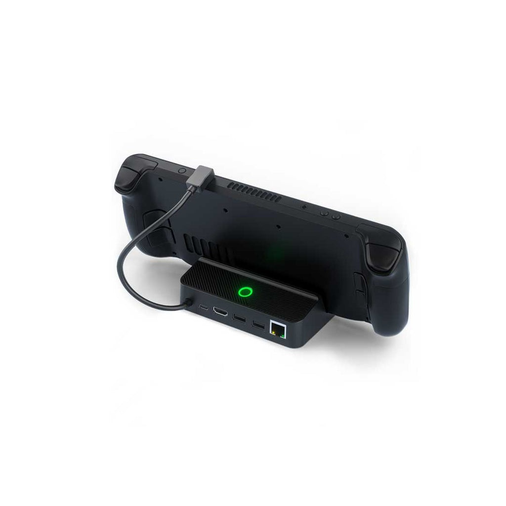 بورودو قاعدة بث العاب مع موزع يو اس بي و وصلة WLAN, مع دعم شحن سريع بقدرة 100 واط - اسود | Porodo Gaming Stream Deck Hub with WLAN PD 100W - Black