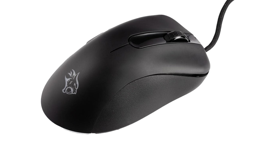 ماوس العاب BlackHawk 8D سلكي بمستشعر PWM3389 ومفاتيح TTC من بورودو جيمنج - اسود | Porodo Gaming BlackHawk 8D Wired Gaming Mouse PWM3389 Sensor with TTC Switch - Black