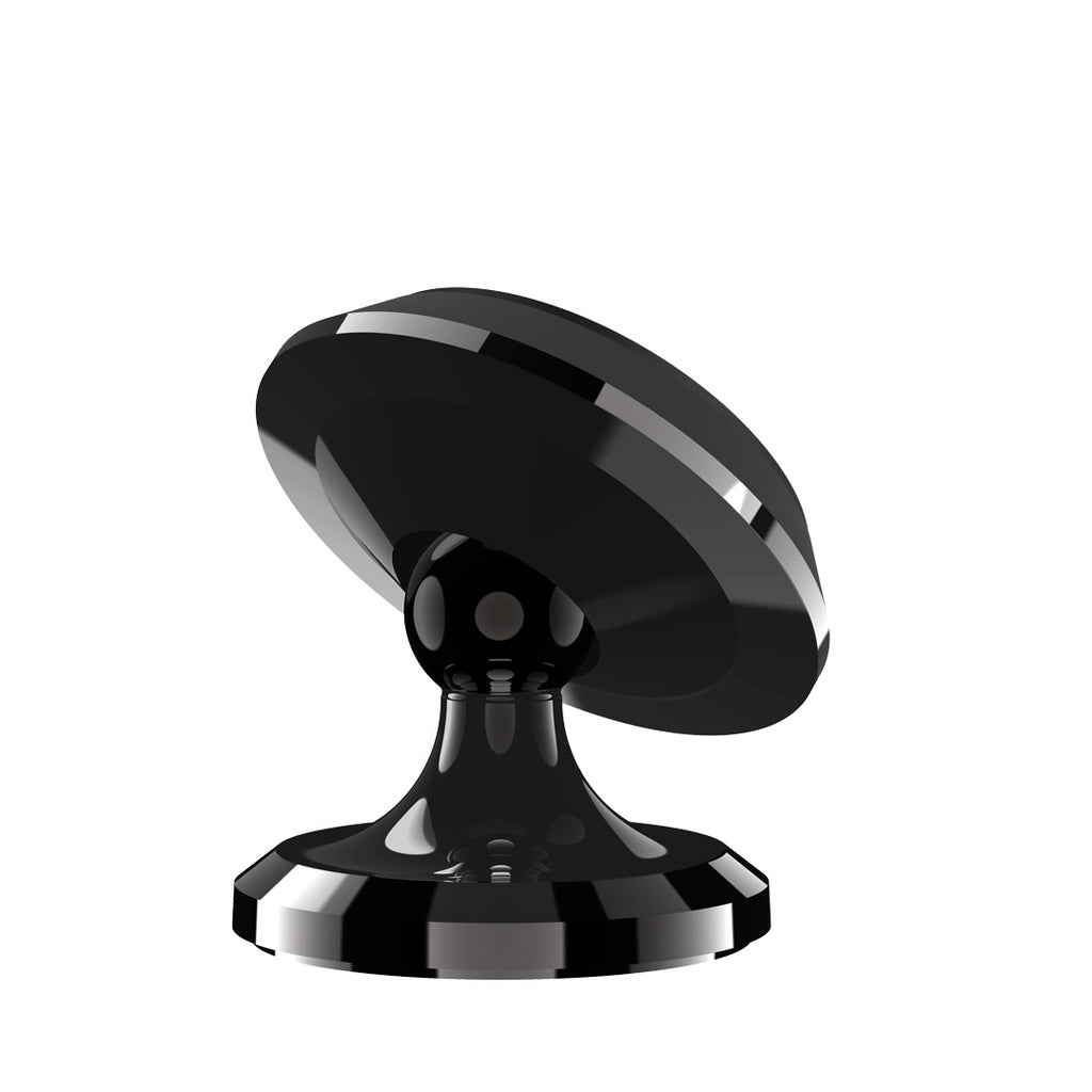 حامل سيارة مغناطيسي من بورودو, 3 اقراص دائرية مع دوران 360 درجة - اسود | Porodo 3 Circular Discs 360° Swivel Magnetic Car Mount – Black