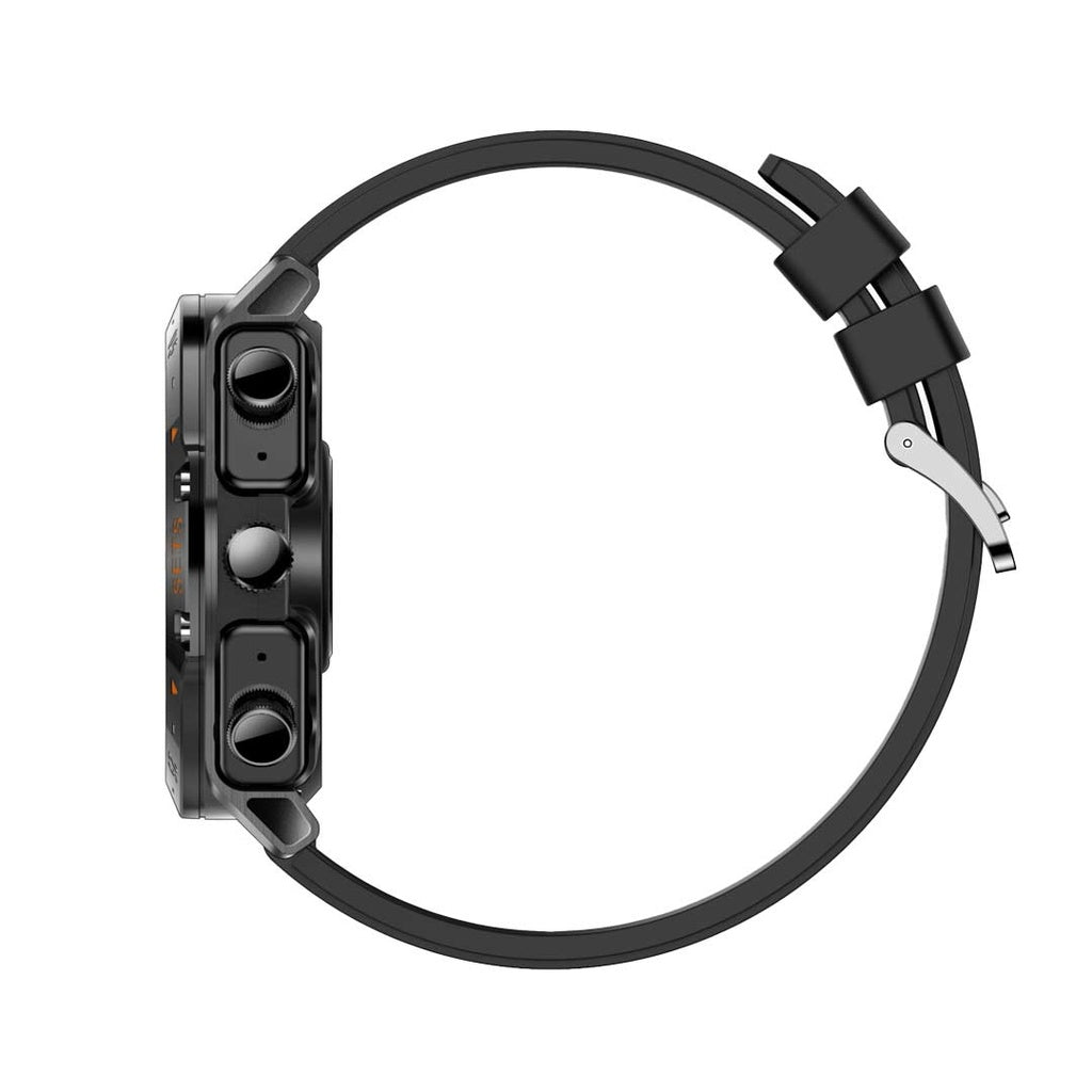 ساعة بورودو هايب الذكية مع سماعات اذن وسير جلد اضافي | Porodo Hype Smart Watch with Earbuds and Leather Band