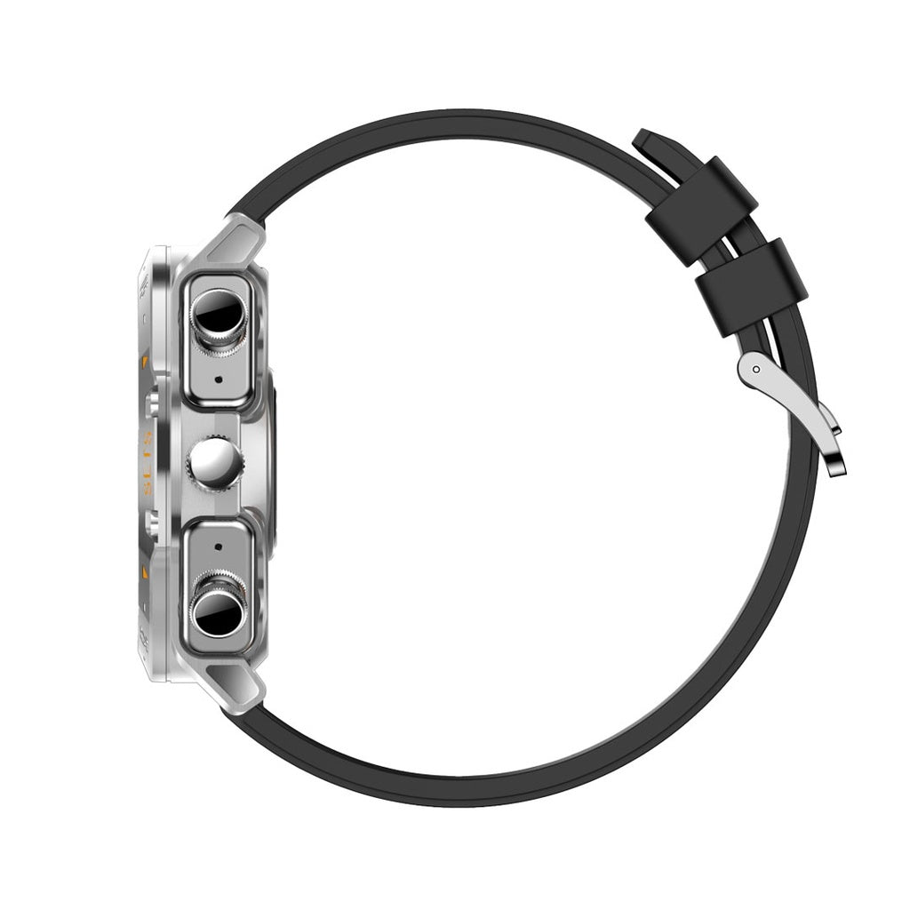 ساعة بورودو هايب الذكية مع سماعات اذن وسير جلد اضافي | Porodo Hype Smart Watch with Earbuds and Leather Band