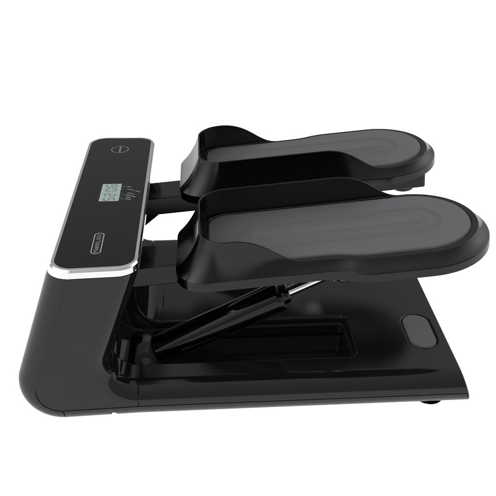 جهاز مشي صغير مع حبال مقاومة من بورودو لايف ستايل - اسود | Porodo Lifestyle Mini Stepper Machine with Resistance Ropes – Black